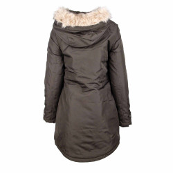 Vero Moda - Parka Capuche Fourrure Femme Storm Noir 