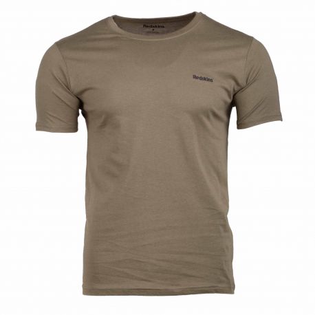 Tee shirt brodé 100% coton Homme REDSKINS marque pas cher prix dégriffés destockage