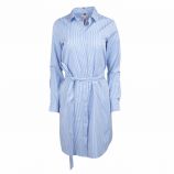 Robe chemise manches longues à rayures coton Femme Tommy Hilfiger