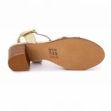Lila sandales a talon or c27706 Femme LES TROPEZIENNES PAR M.BELARBI marque pas cher prix dégriffés destockage