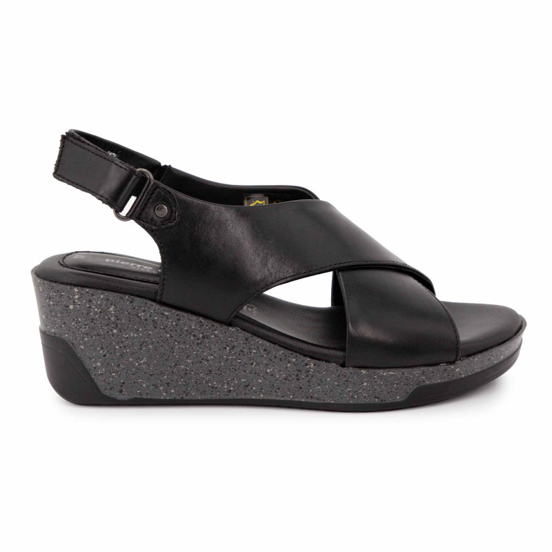 Sandale noir monica - ss22 - 04 t36-41 Femme PIERRE CARDIN