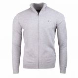 Gilet zip manches longues logo blanc Homme TOMMY HILFIGER