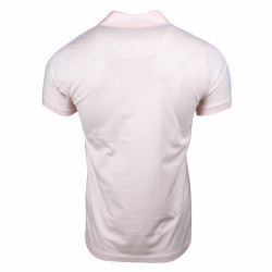 Polo manches courtes coton doux bande logo épaule ballabile Homme CERRUTI marque pas cher prix dégriffés destockage