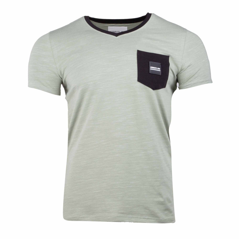 Berouw Politie Materialisme Tee shirt manches courtes poche logo poitrine Dramatico Homme CERRUTI -  Degriffstock