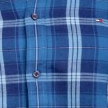 Chemise à carreaux manches longues Homme TOMMY HILFIGER marque pas cher prix dégriffés destockage