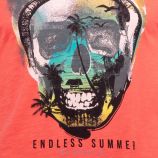 Tee shirt manches courtes imprimé tête de mort stylisé Madisson Homme BLAGGIO marque pas cher prix dégriffés destockage