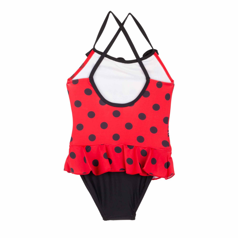 Maillot de bain 1pcs à pois et volants miraculous Enfant MIRACULOUS marque pas cher prix dégriffés destockage