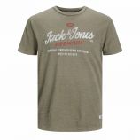 Tee shirt manches courtes inscription logo coton Homme JACK & JONES