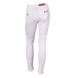 Pantalon chino coton stretch revers fermeture éclair tenali Homme BLAGGIO marque pas cher prix dégriffés destockage