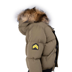 Doudoune matelassée à capuche fausse fourrure Femme THE NEW DESIGNERS marque pas cher prix dégriffés destockage Doudoune matelassée à capuche fausse fourrure Femme THE NEW DESIGNERS marque pas cher prix dégriffés destockage