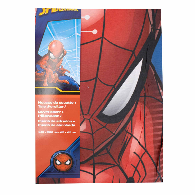 Housse de couette + taie spiderman sp9006 Enfant MARVEL marque pas cher prix dégriffés destockage