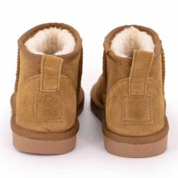 Bottines basses fourrées tige cuir doublées synthétique Femme KELARA marque pas cher prix dégriffés destockage