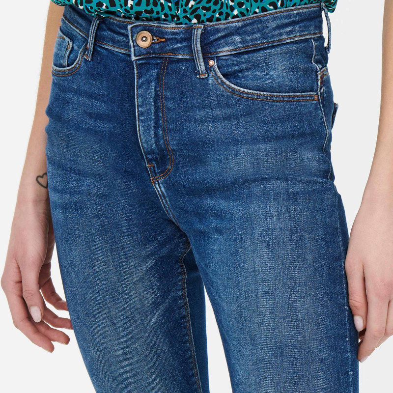 Jeans skinny fit taille haute en coton Femme ONLY prix d griff