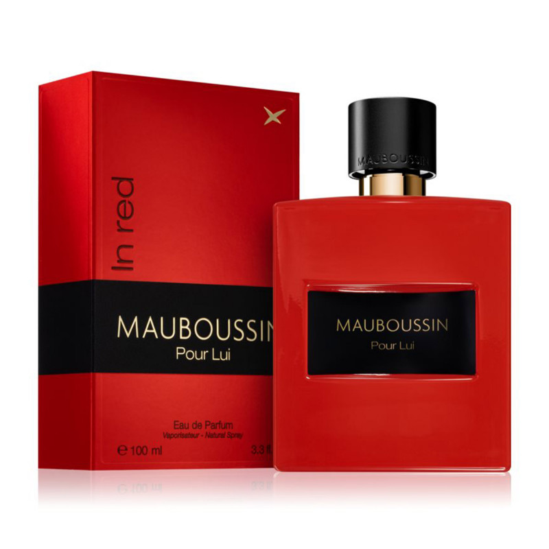 Eau de parfum "pour lui in red" (100ml) ar04651 Homme MAUBOUSSIN marque pas cher prix dégriffés destockage