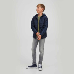 Doudoune matelassée à capuche poches côtés Enfant JACK & JONES marque pas cher prix dégriffés destockage Doudoune matelassée à capuche poches côtés Enfant JACK & JONES marque pas cher prix dégriffés destockage