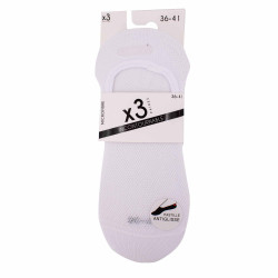 Chaussette invisible microfibre x 3 19.89.02.59 Femme INCONTOURNABLE