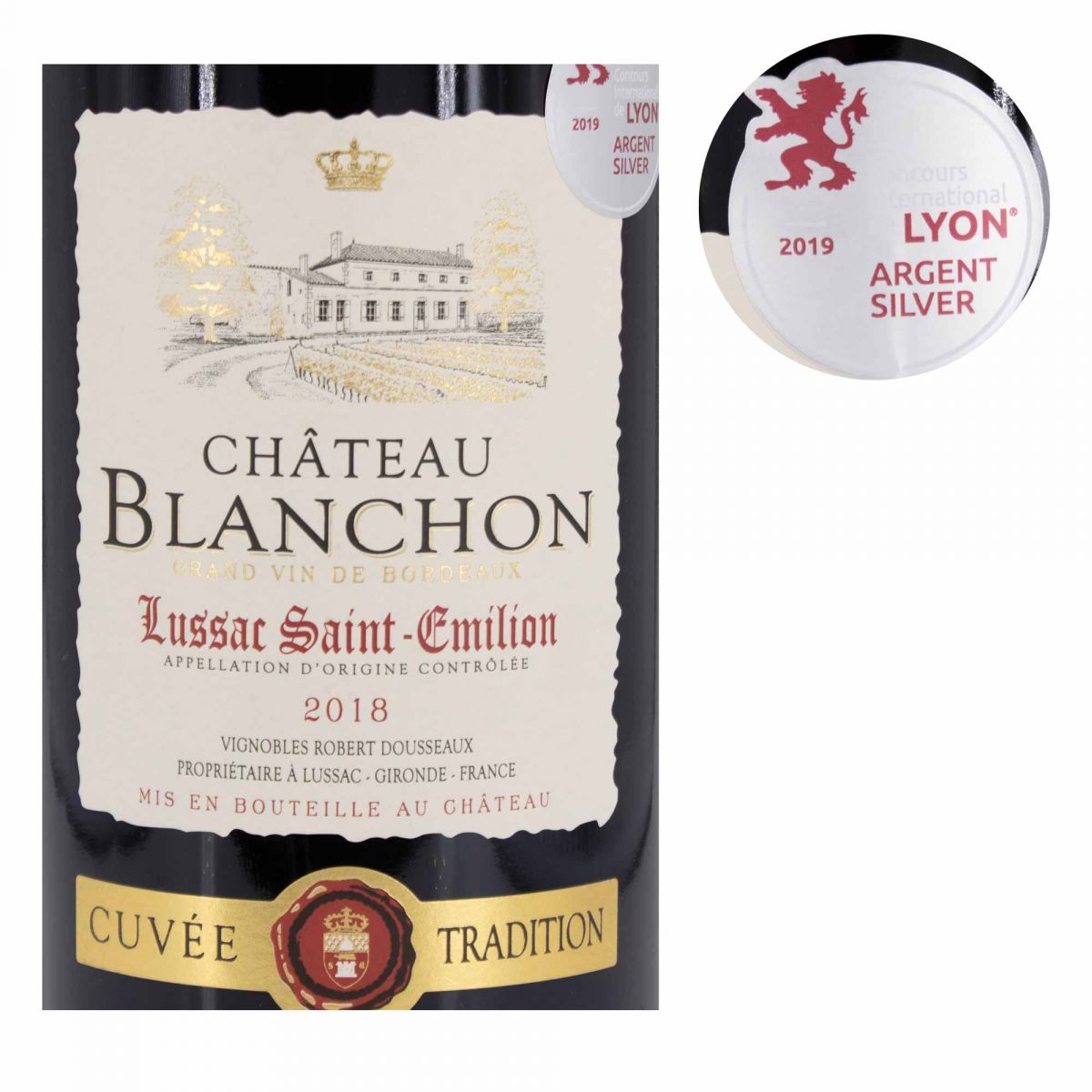 Chateau Blanchon Lussac Saint Emilion 2018 Vin Rouge Aoc lussac st emilion 1,5L 2018 chÂteau blanchon à prix