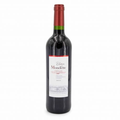 Aop cotes de castillon rouge 2015 chÂteau la mondette 13.5% 75cl mbp r Mixte CHATEAU LA MONDETTE marque pas cher prix dégriff...