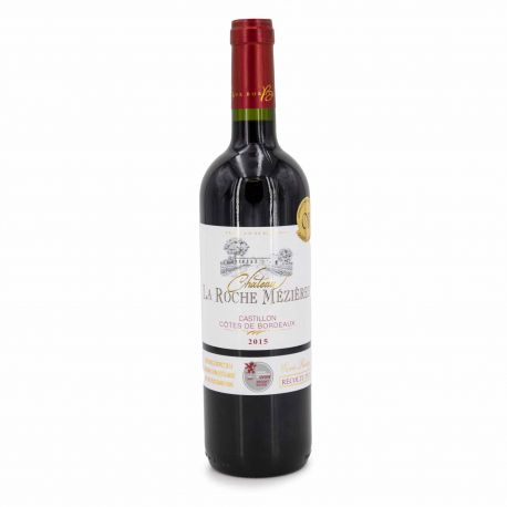 vin rouge Aoc côtes de castillon 75cl 2015 chÂteau la roche mÉziÈres mÉdaillÉ or marque pas cher prix dégriffés destockage