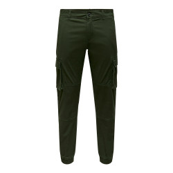 Pantalon cargo elastique online cheville homme