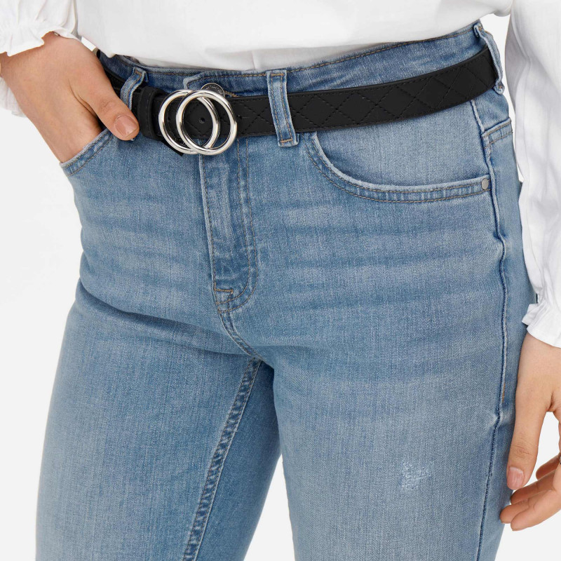 jeans skinny 5 poches destroy taille haute 98% coton femme jdy