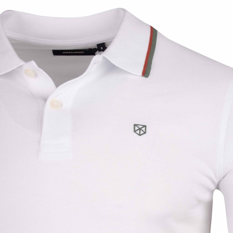 Polo manches courtes 100% Coton Homme JACK AND JONES marque pas cher prix dégriffés destockage