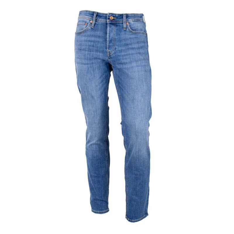 Jeans slim jjitim blue denim 12228832 3705 Homme JACK & JONES marque pas cher prix dégriffés destockage