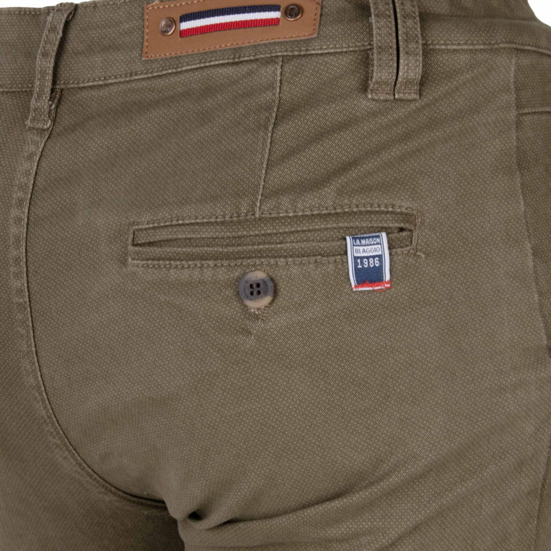 Pantalon chino imprimé coton stretch tamar Homme BLAGGIO marque pas cher prix dégriffés destockage Pantalon chino imprimé coton stretch tamar Homme BLAGGIO marque pas cher prix dégriffés destockage