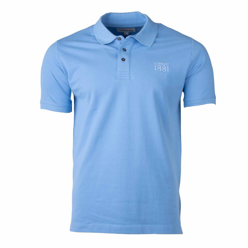 Polo Eduardo uni logo brodé Homme CERRUTI marque pas cher prix dégriffés destockage