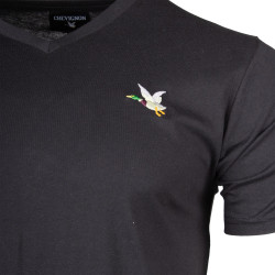 Tee shirt col v canard poitrine enzo Homme CHEVIGNON marque pas cher prix dégriffés destockage