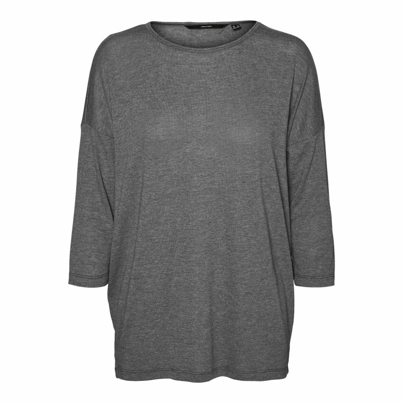 Tee shirt fluide manches 3/4 col rond maille fine Femme VERO MODA marque pas cher prix dégriffés destockage