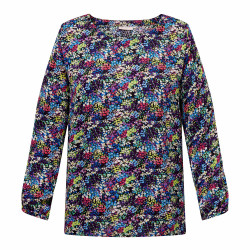 Haut manches longues col rond imprimé Femme ONLY CARMAKOMA marque pas cher prix dégriffés destockage