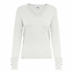 Pull ml onljulie life 15281393 cloud dancer 3674 Femme ONLY marque pas cher prix dégriffés destockage Pull ml onljulie life 15281393 cloud dancer 3674 Femme ONLY marque pas cher prix dégriffés destockage