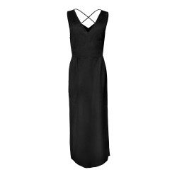 Robe longue sans manches uni fendue col v cordon Femme VERO MODA marque pas cher prix dégriffés destockage Robe longue sans manches uni fendue col v cordon Femme VERO MODA marque pas cher prix dégriffés destockage