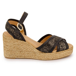 Sandale hemp glitter negro 138/5p pd t36/41 Femme PINAZ marque pas cher prix dégriffés destockage Sandale hemp glitter negro 138/5p pd t36/41 Femme PINAZ marque pas cher prix dégriffés destockage