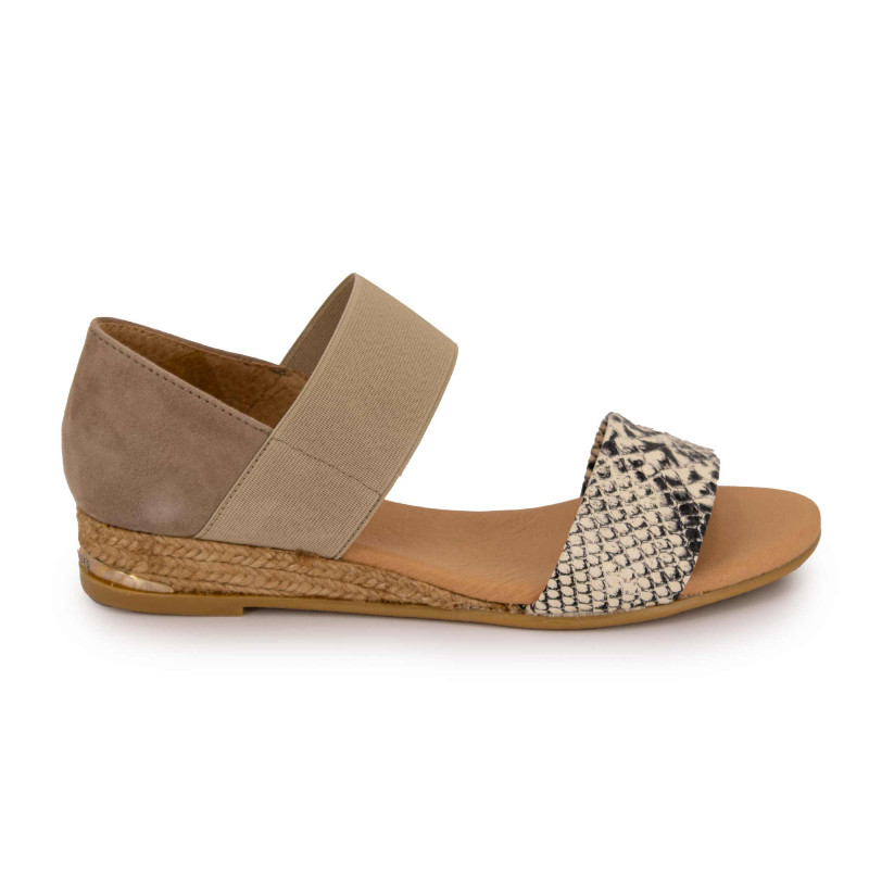 Sandale serpiente beige/africa 321 ao t36/41 Femme PINAZ marque pas cher prix dégriffés destockage