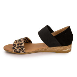 Sandale ante/leopardo noir 321 ao t36/41 Femme PINAZ marque pas cher prix dégriffés destockage Sandale ante/leopardo noir 321 ao t36/41 Femme PINAZ marque pas cher prix dégriffés destockage