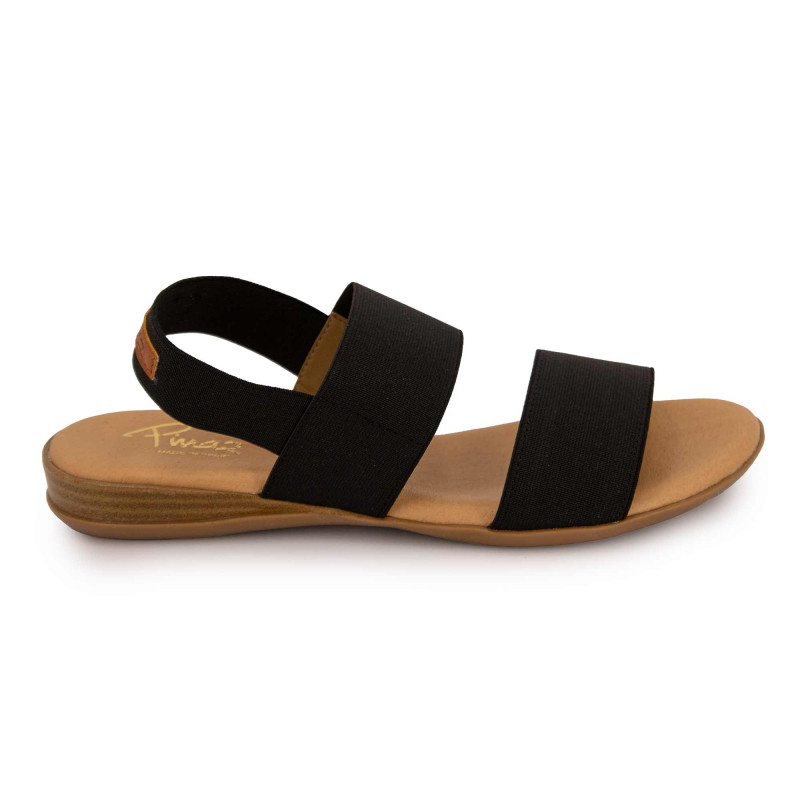 Sandale elastico noir 631 t36/41 Femme PINAZ marque pas cher prix dégriffés destockage