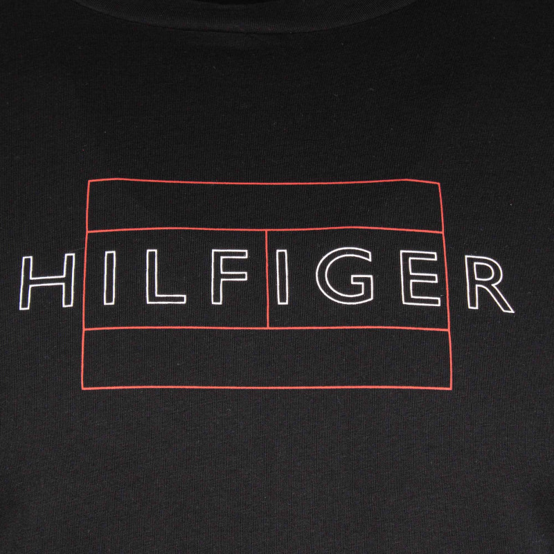 Tee shirt avec logo col rond Homme TOMMY HILFIGER marque pas cher prix dégriffés destockage