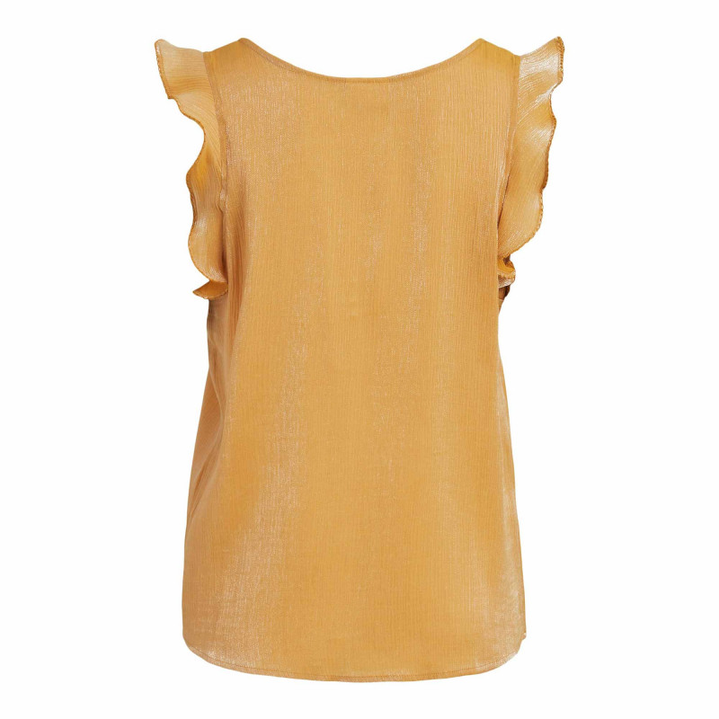 Haut sm jaune 14067188 Femme VILA marque pas cher prix dégriffés destockage