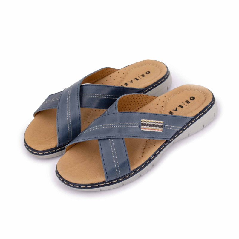 Mule cuir uni t39-45 Homme OR'LAND marque pas cher prix dégriffés destockage Mule cuir uni t39-45 Homme OR'LAND marque pas cher prix dégriffés destockage