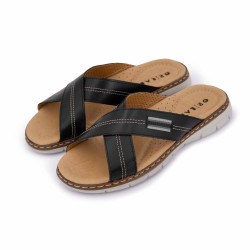 Mule cuir uni t39-45 Homme OR'LAND marque pas cher prix dégriffés destockage Mule cuir uni t39-45 Homme OR'LAND marque pas cher prix dégriffés destockage