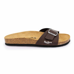 Mule plates uni logo Homme PEPE JEANS marque pas cher prix dégriffés destockage