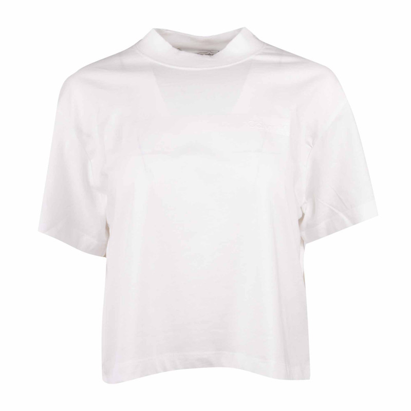 Tee shirt mc rose/noir/blanc Femme CALVIN KLEIN marque pas cher prix dégriffés destockage