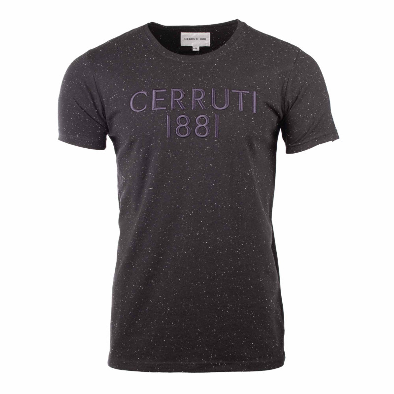 Tee shirt manches courtes logo moucheté Coloratura Homme CERRUTI marque pas cher prix dégriffés destockage