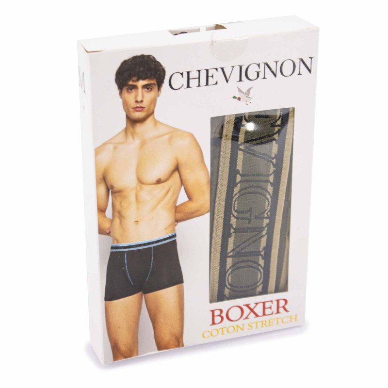Boxer boite woody Homme CHEVIGNON marque pas cher prix dégriffés destockage