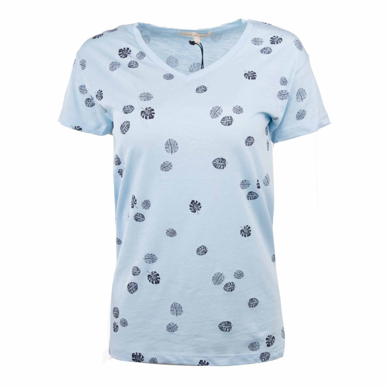 tee shirt imprime feuille pearline femme ted lapidus