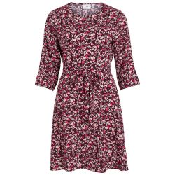Robe courte manches 3/4 imprimée floral 14087637 3815 Femme VILA Robe courte manches 3/4 imprimée floral 14087637 3815 Femme VILA