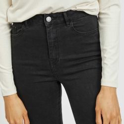 Jeans slim 7/8eme gris foncé14056693 3963 Femme VILA