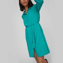 Robe chemise mi-longue avec centure 14067410 3963 Femme VILA Robe chemise mi-longue avec centure 14067410 3963 Femme VILA